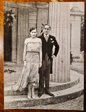 FOTO FOTOGRAFIA FASCISMO EDDA MUSSOLINI E GALEAZZO CIANO Matrimonio - ANNO 1930