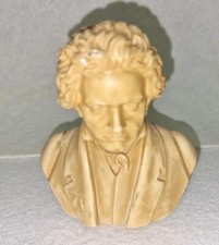 STATUA SCULTURA  BUSTO MEZZO BUSTO BEETHOVEN FIRMA A.GIANNELLI 1960