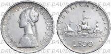 05097] REPUBBLICA ITALIANA - 500 LIRE CARAVELLE D' ARGENTO ANNO 1964