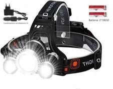 LAMPADA DA TESTA A 3 LED T6