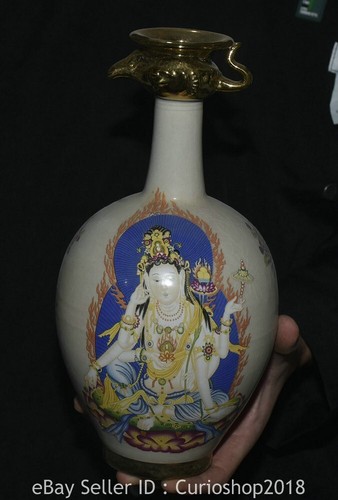 Bottiglia vaso kwan yin guan - kwan-yin,