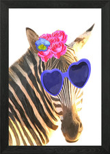 Quadro divertente zebrato con