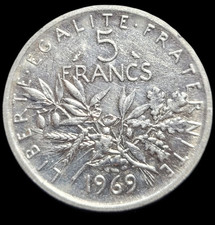 5 franchi 1969 seminatrice in