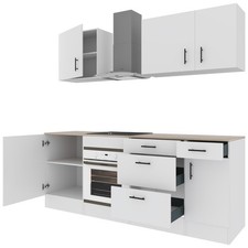 Cucina completa 220 cm bianca