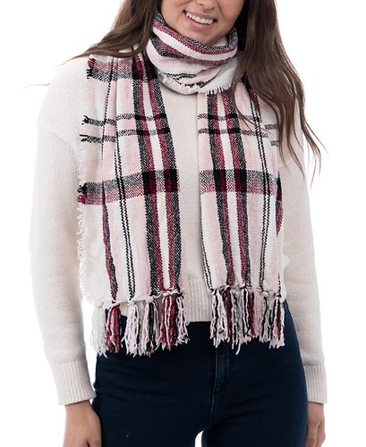 Sciarpa donna ciniglia bordo