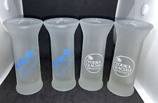 SET 4 BICCHIERI IN VETRO SHOT VINTAGE VODKA GLACIALE KEGLEVICH ANNI '80