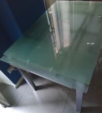 tavolo GAEL acciaio e vetro