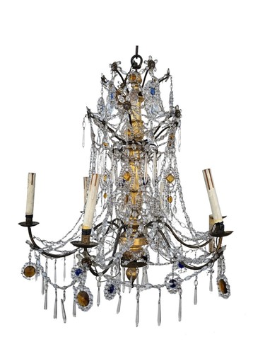 Lampadario genovese legno - lampadario, in