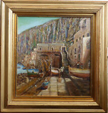 Dipinto olio su cartone Lidio