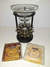 Brucia essenza diffusore oli tea light ferro battuto vetro stile etnico + omaggi