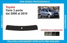 fasce parasole vetri Toyota Yaris 3 porte dal 2006 al 2010