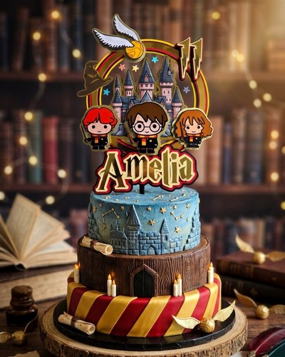 Cake topper harry potter - topper,