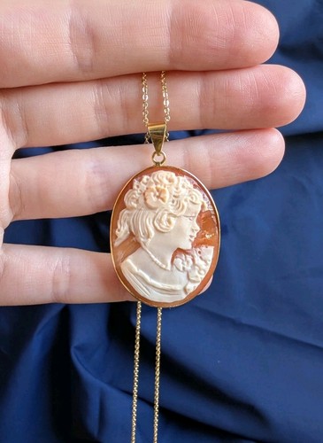 Collana vera cammeo donna - collana,