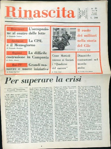 Rinascita 1973 - rinascita,