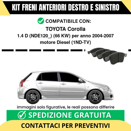 Pastiglie freno anteriori - freno, per