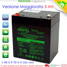 Batteria al piombo ricaricabile 12V 4,5Ah 4AH 5AH gruppi di continuita ups 12 V