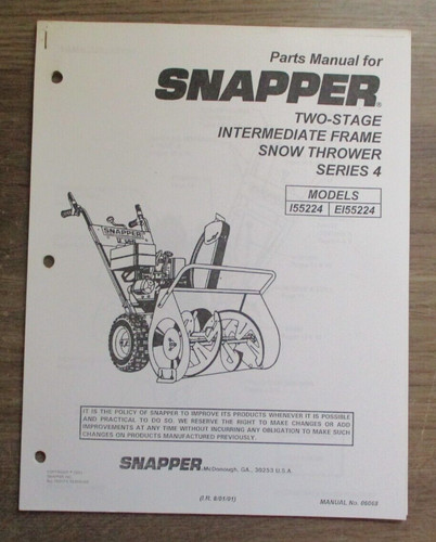 Ricambi manuale snapper due - ricambi,