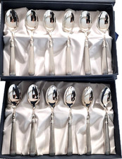 12 Cucchiaini  CESA 1882 TE’ – CAFFE’ in argento 800 NUOVI   art 964