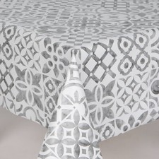 Tovaglia pvc grigio bianco - pvc, e