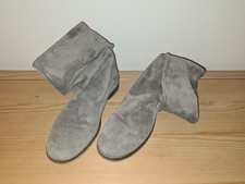 STIVALETTO IN PELLE SCAMOSCIATA BEIGE N 39 USATO