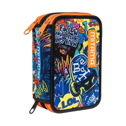 Astuccio zip completo scuola - completo,