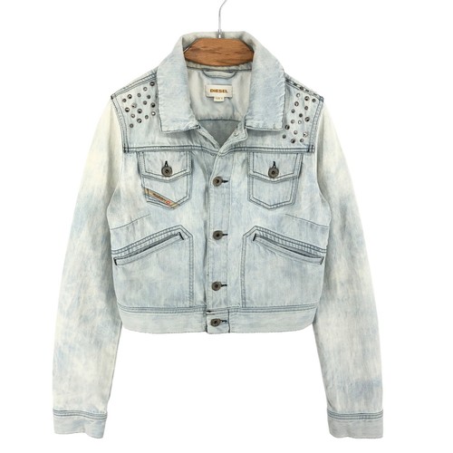 Diesel giacca cropped denim - cropped, in