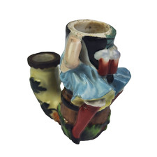 PIPA TABACCO PFEIFE BAVARESE in Porcellana Ceramica Decorata Finemente Figura