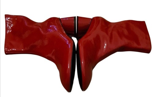 Stivali hidemi rosso vernice - stivali,