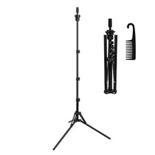 Supporto Testa Manichino,Supporto Parrucca Regolabile Treppiede Regolazione Altezza (20-60Inch)