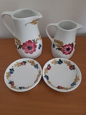 RICHARD GINORI MONDOVÌ ANEMONI CARAFFA BROCCA PIATTI GIÓ PONTI VINTAGE 