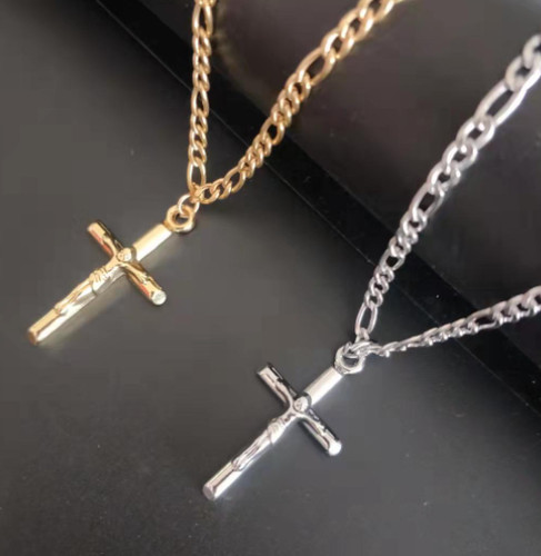 Collana con crocifisso - con, in