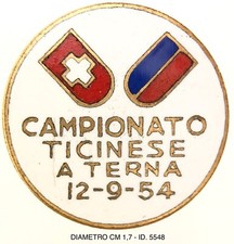 Calcio Campionato Ticinese a Terna 12 settembre distintivo Football Club 