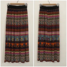 Maxi gonna multicolore fantasia Tg Unica