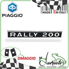 TARGHETTA POSTERIORE TELAIO SCRITTA FREGIO PER VESPA 200 RALLY 1972-1973 VSE1T