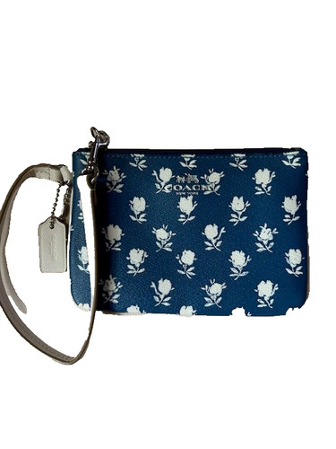 Bracciale coach blu con fiori - coach, (blu