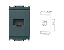 Vimar 16335 - Presa RJ11 grigia per placche IDEA