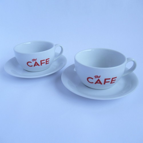 The cafe coffee cups - "the, and