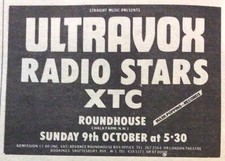 ULTRAVOX - VINTAGE GIG ADVERT