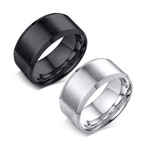 Anello 10mm acciaio - acciaio, opaco