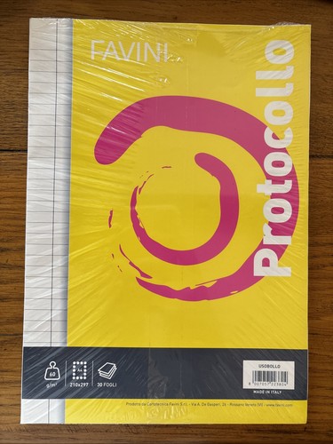 Fogli protocollo righe - protocollo, a