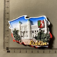 Calamita frigo resina 3D regalo viaggio turistico Lublino Polonia