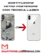 Riparazione Cambio Sostituzione Vetro Posteriore back glass Apple Iphone XS MAX