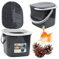 WC da campeggio 15,5 L WC chimico mobile grigio WC mobile esterno