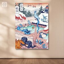 Pokemon Hot Spring art poster