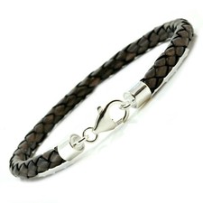 Intrecciato Braccialetto pelle