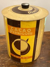 Scatola latta-Bidoncino Cacao Pernigotti 1930-Art Deco