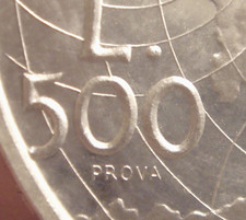 REPUBBLICA ITALIANA 500 LIRE 1974 MARCONI PROVA ARGENTO ASTUCCIO ZECCA FDC R 2