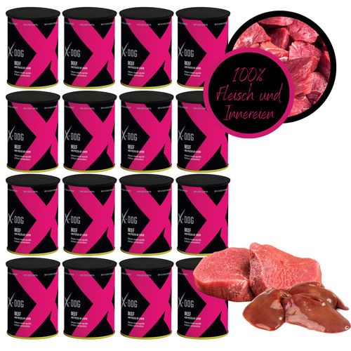 16x400g cibo per cani manzo - 16x400g,