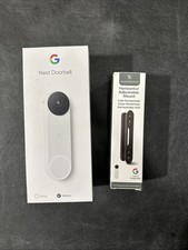 Google Nest Campanello, Batteria - Neve (cablato) con attacco BONUS