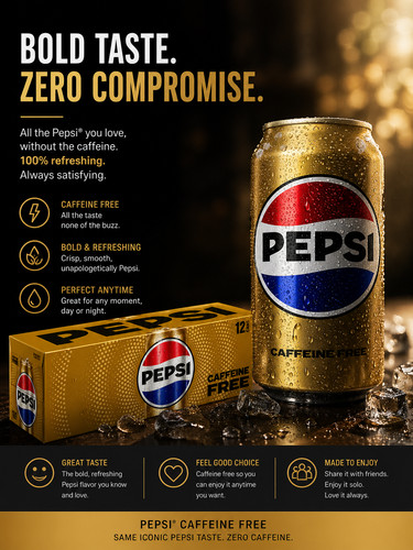 Pepsi cola senza - senza, caffeina